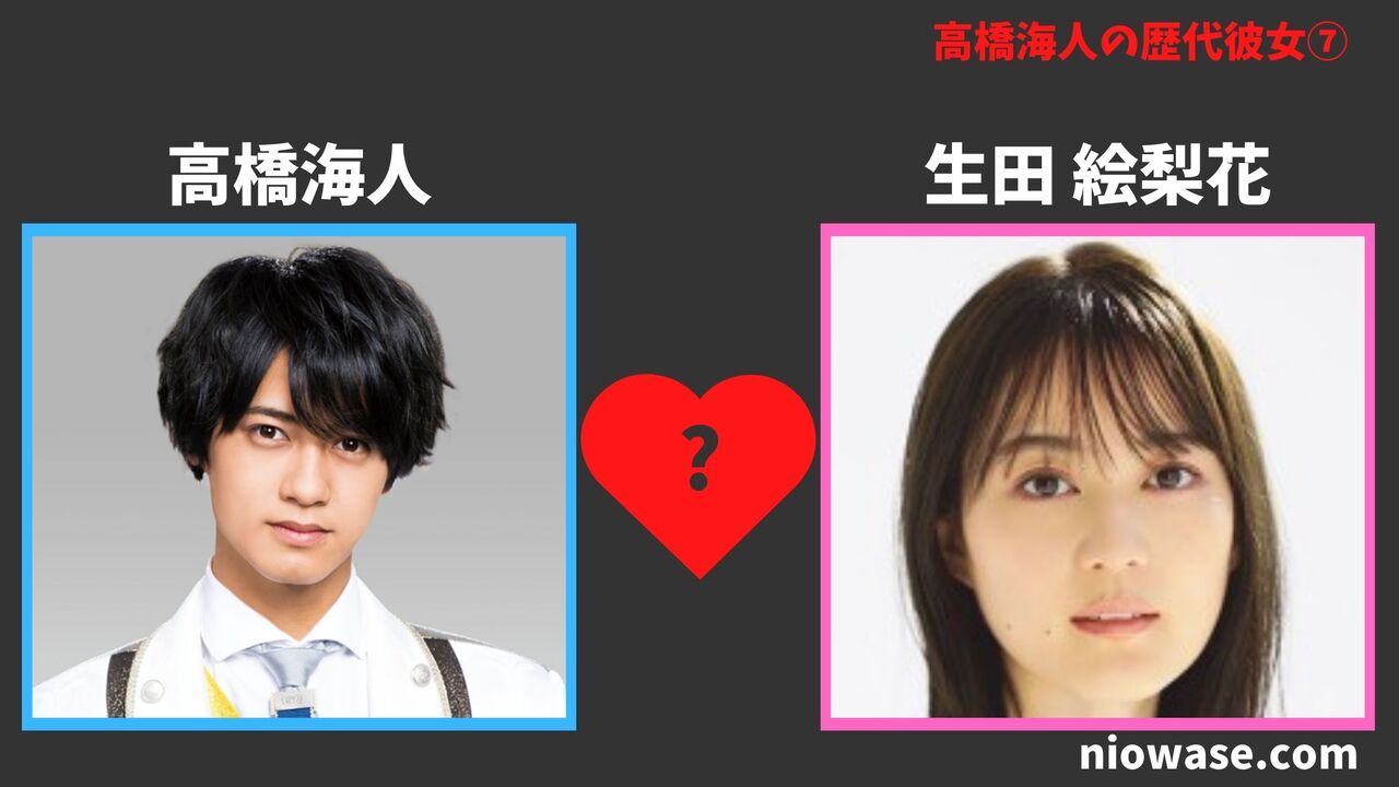 歴代彼女⑦生田 絵梨花