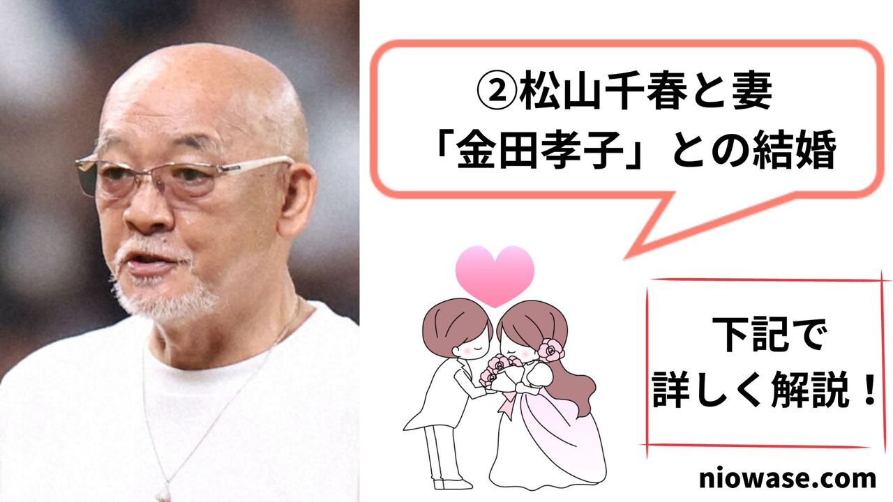 松山千春と妻「金田孝子」との結婚